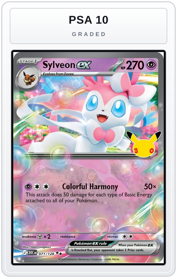 Graded - Sylveon ex — PSA 10 graded overlay