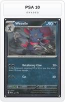 Graded - Weavile (Cosmos Holo) — PSA 10 graded overlay