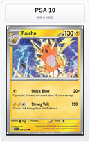 Graded - Raichu — PSA 10 graded overlay