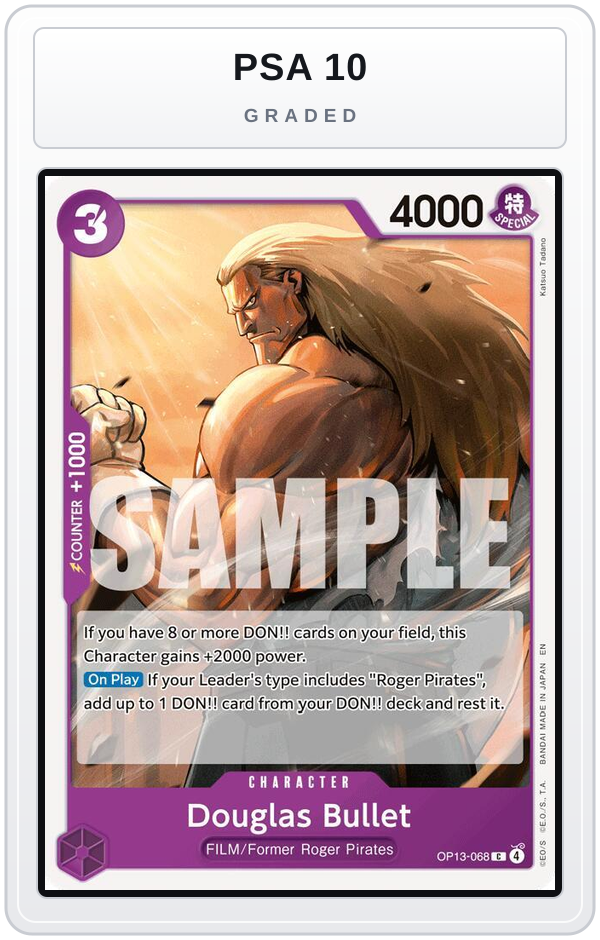Graded - Douglas Bullet — PSA 10 graded overlay