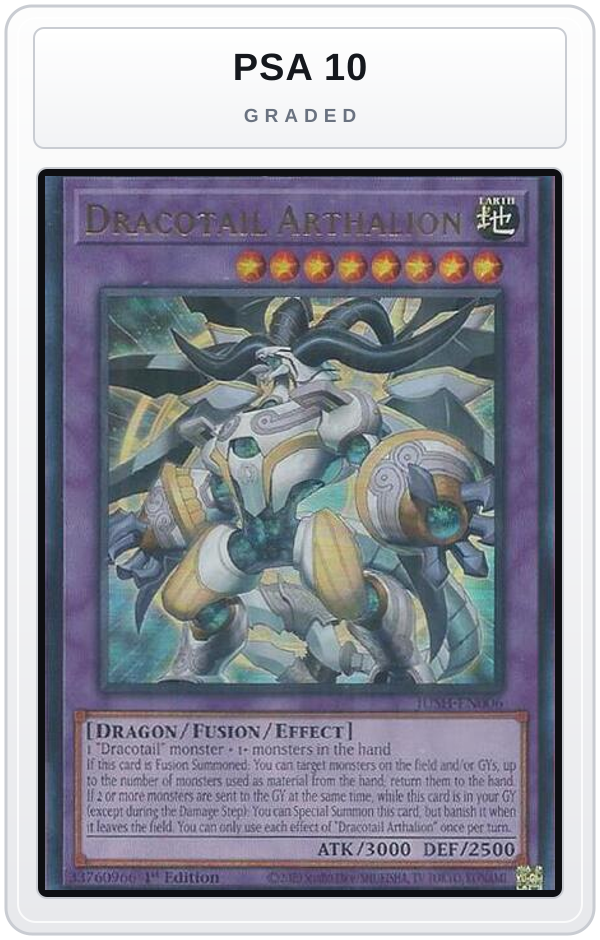 Graded - Dracotail Arthalion — PSA 10 graded overlay