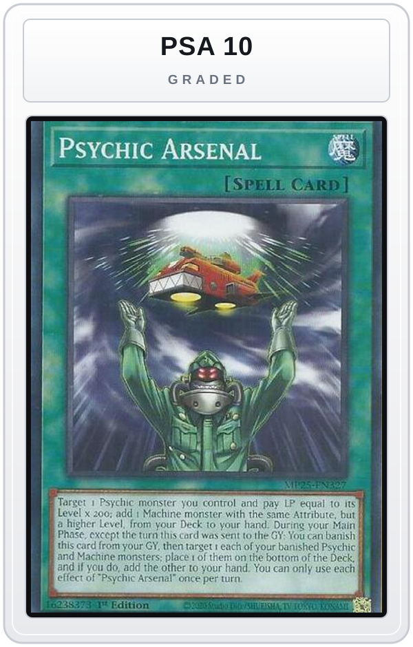 Graded - Psychic Arsenal — PSA 10 graded overlay