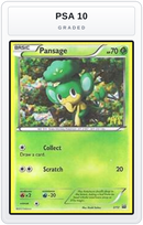 Graded - Pansage - 2/12 — PSA 10 graded overlay
