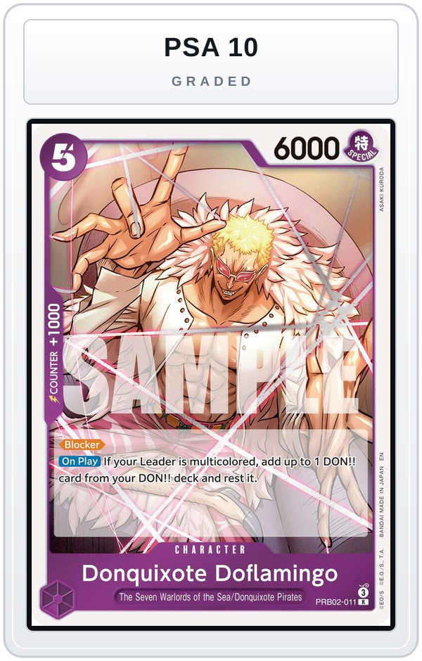 Graded - Donquixote Doflamingo — PSA 10 graded overlay