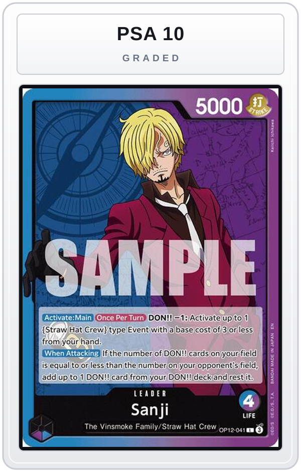 Graded - Sanji (041) — PSA 10 graded overlay