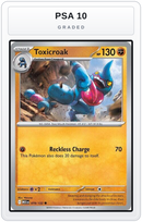 Graded - Toxicroak — PSA 10 graded overlay
