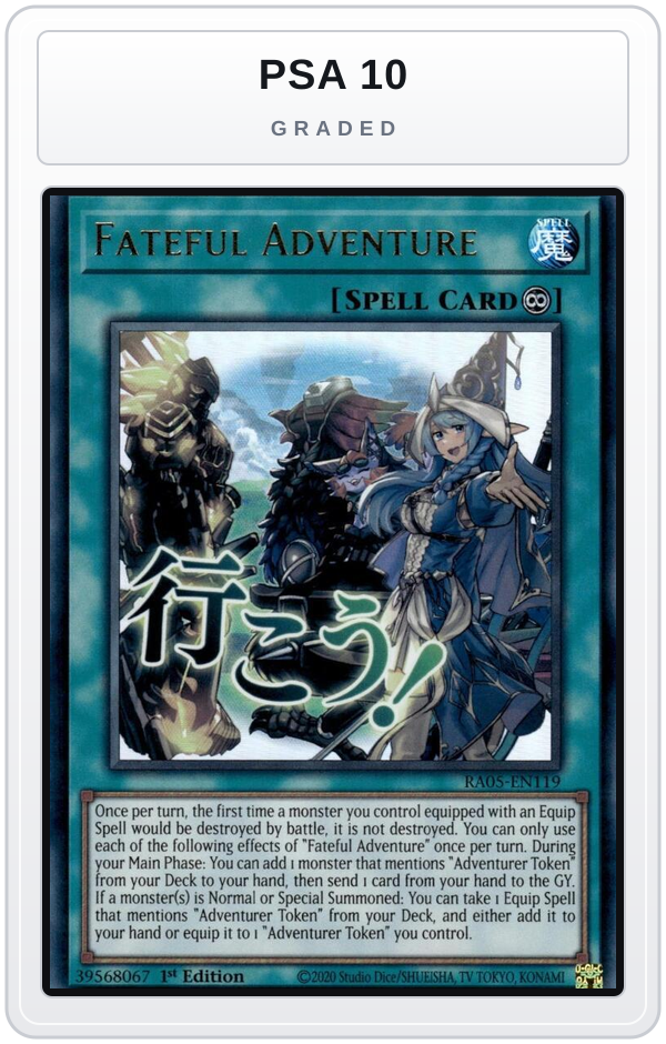 Graded - Fateful Adventure — PSA 10 graded overlay