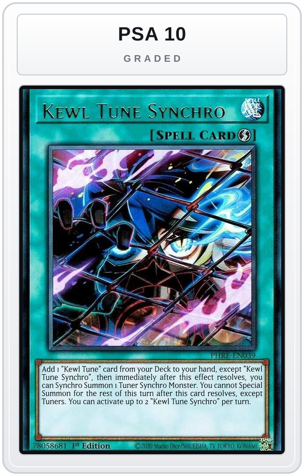 Graded - Kewl Tune Synchro — PSA 10 graded overlay
