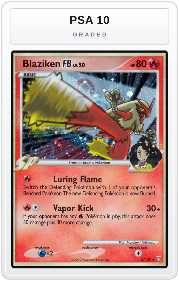 Graded - Blaziken FB — PSA 10 graded overlay