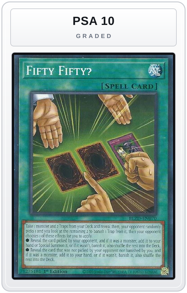 Graded - Fifty Fifty? — PSA 10 graded overlay