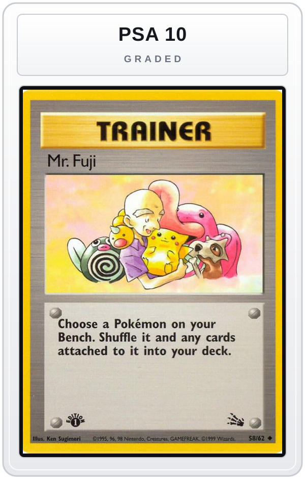 Graded - Mr. Fuji — PSA 10 graded overlay