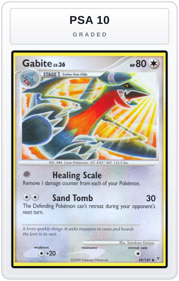 Graded - Gabite — PSA 10 graded overlay