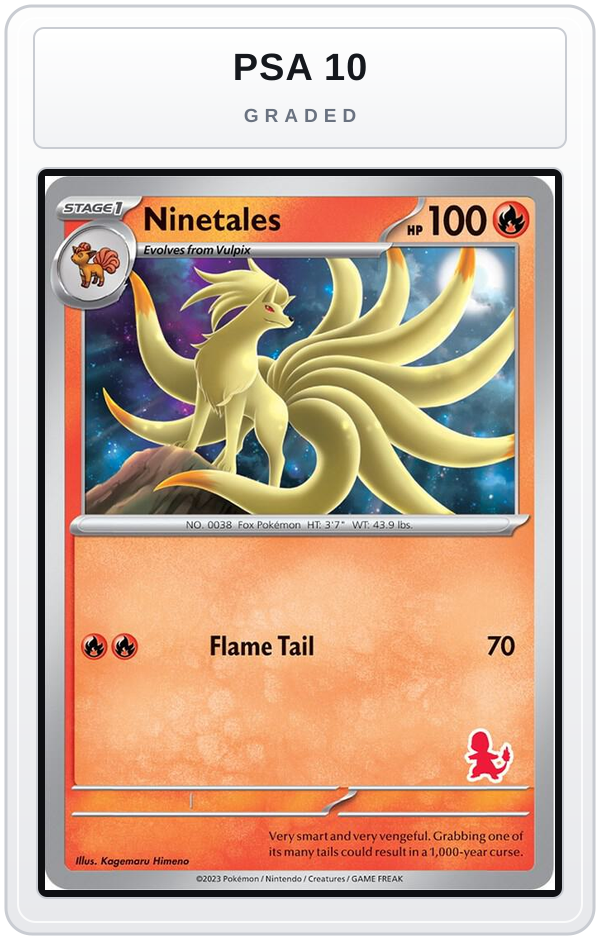 Graded - Ninetales — PSA 10 graded overlay