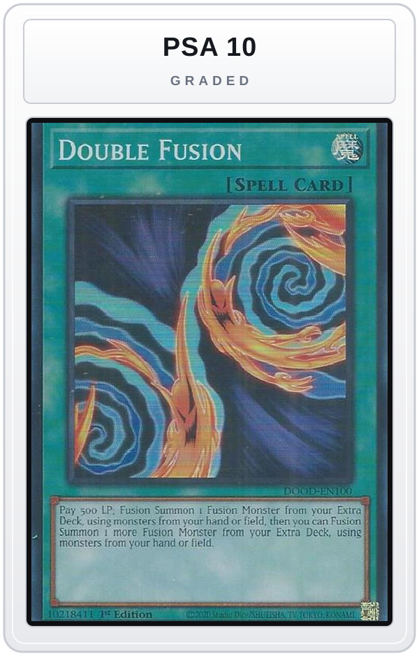 Graded - Double Fusion — PSA 10 graded overlay