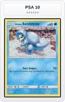 Graded - Alolan Sandshrew - 4/12 — PSA 10 graded overlay