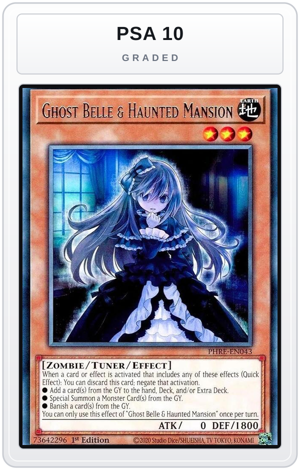 Graded - Ghost Belle & Haunted Mansion — PSA 10 graded overlay