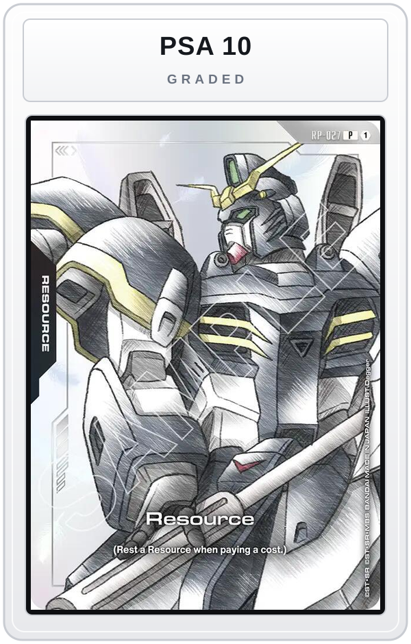 Graded - Resource (RP-027) (Mobile Suit Gundam Wing) — PSA 10 graded overlay