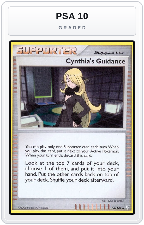 Graded - Cynthia's Guidance — PSA 10 graded overlay