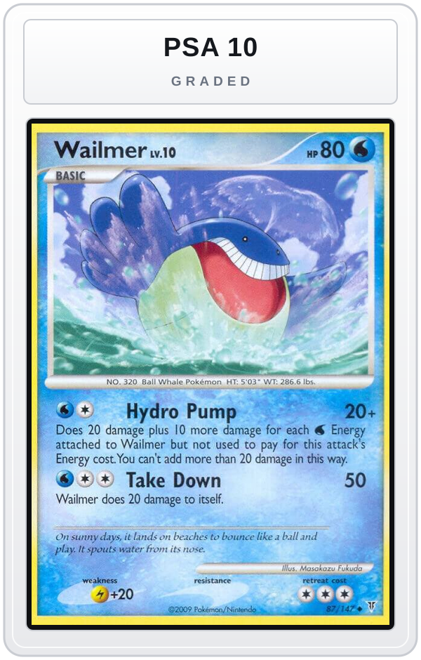 Graded - Wailmer — PSA 10 graded overlay