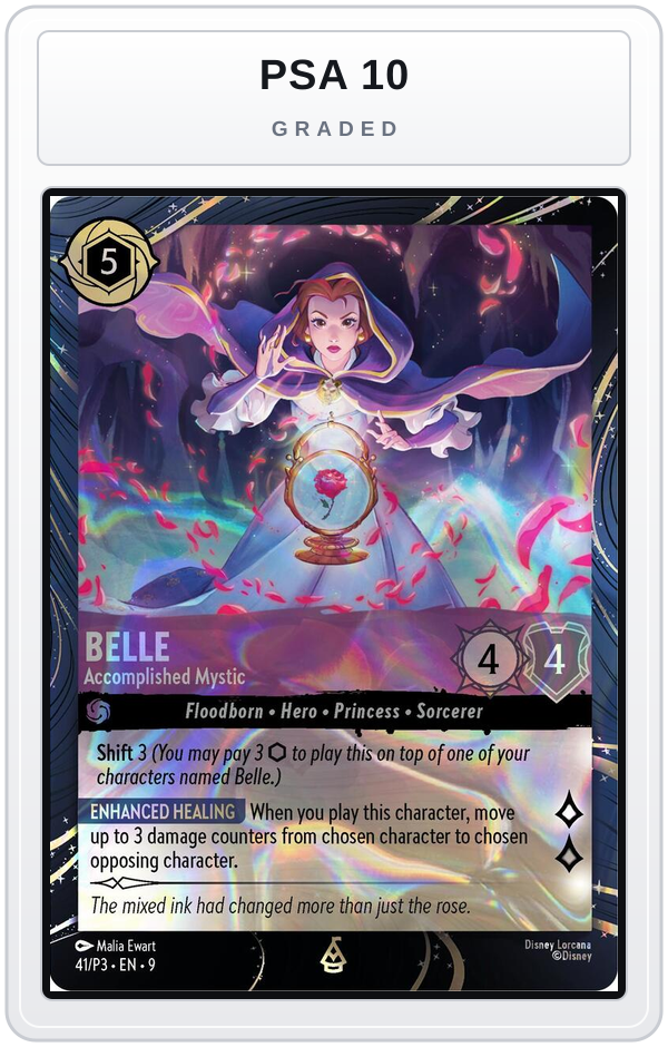 Graded - Belle - Accomplished Mystic — PSA 10 graded overlay