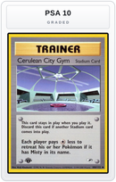 Graded - Cerulean City Gym — PSA 10 graded overlay