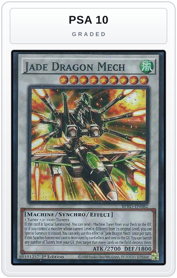 Graded - Jade Dragon Mech — PSA 10 graded overlay