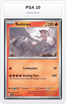 Graded - Reshiram — PSA 10 graded overlay