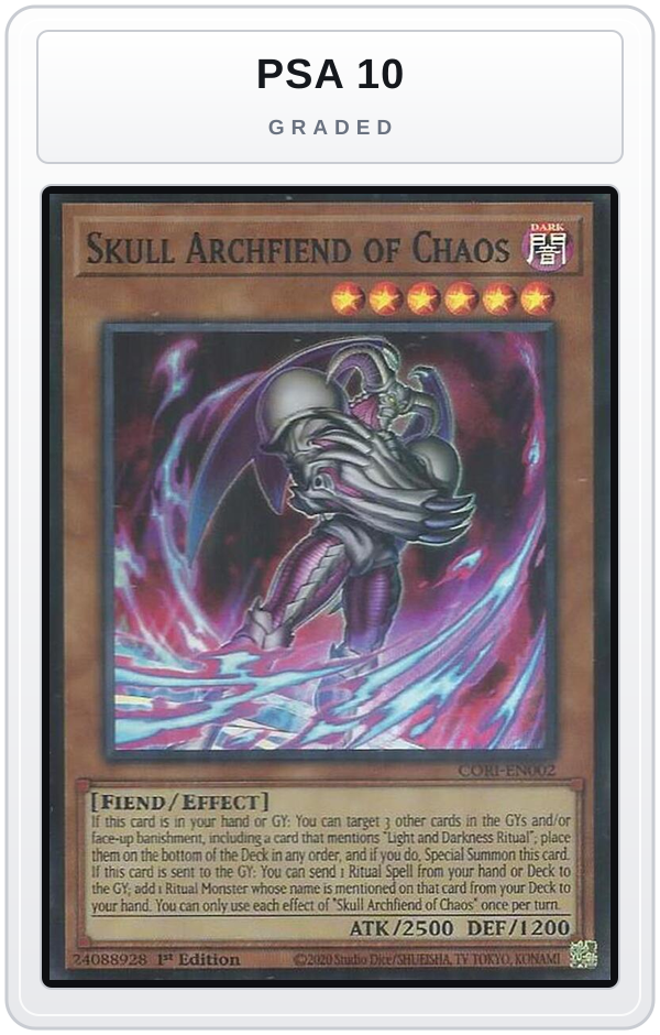 Graded - Skull Archfiend of Chaos — PSA 10 graded overlay