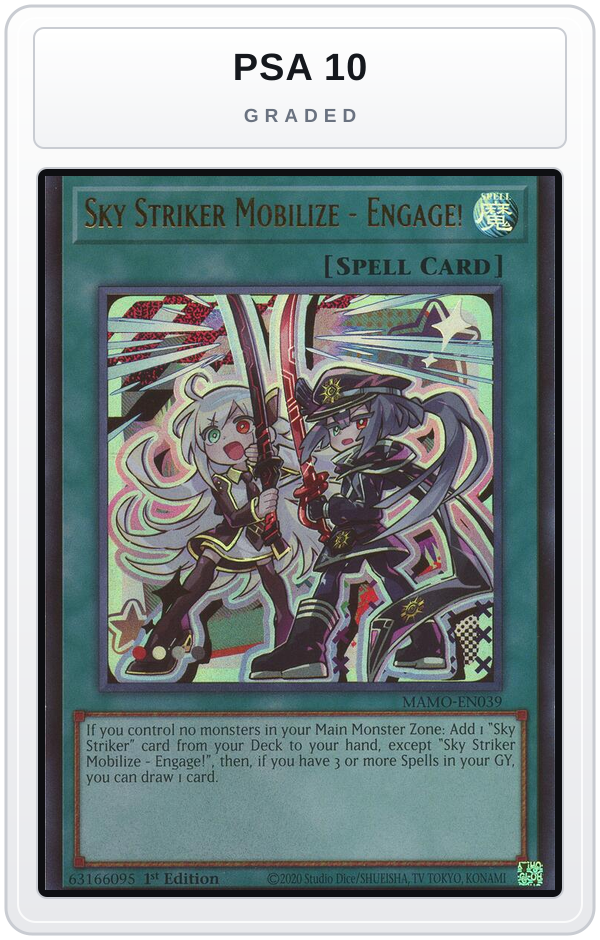 Graded - Sky Striker Mobilize - Engage! — PSA 10 graded overlay