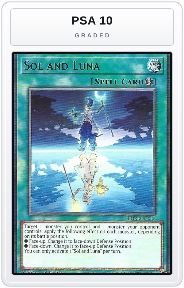 Graded - Sol and Luna — PSA 10 graded overlay
