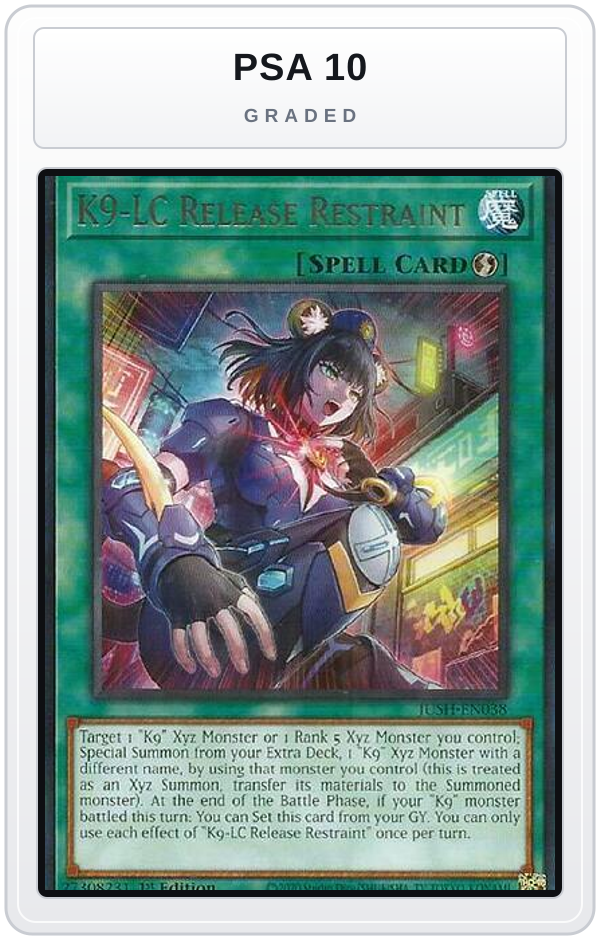 Graded - K9-LC Release Restraint — PSA 10 graded overlay