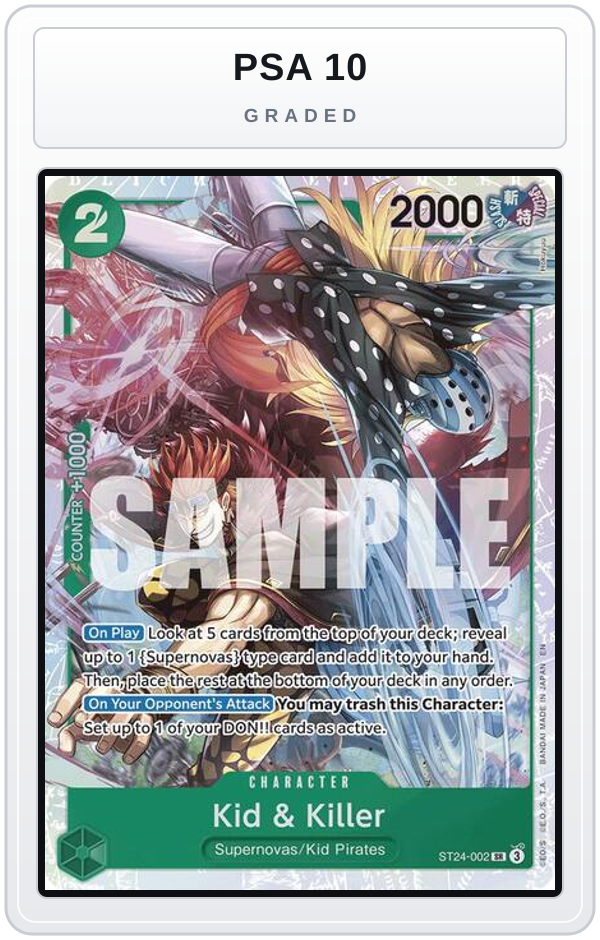 Graded - Kid & Killer — PSA 10 graded overlay
