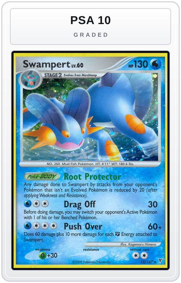 Graded - Swampert — PSA 10 graded overlay