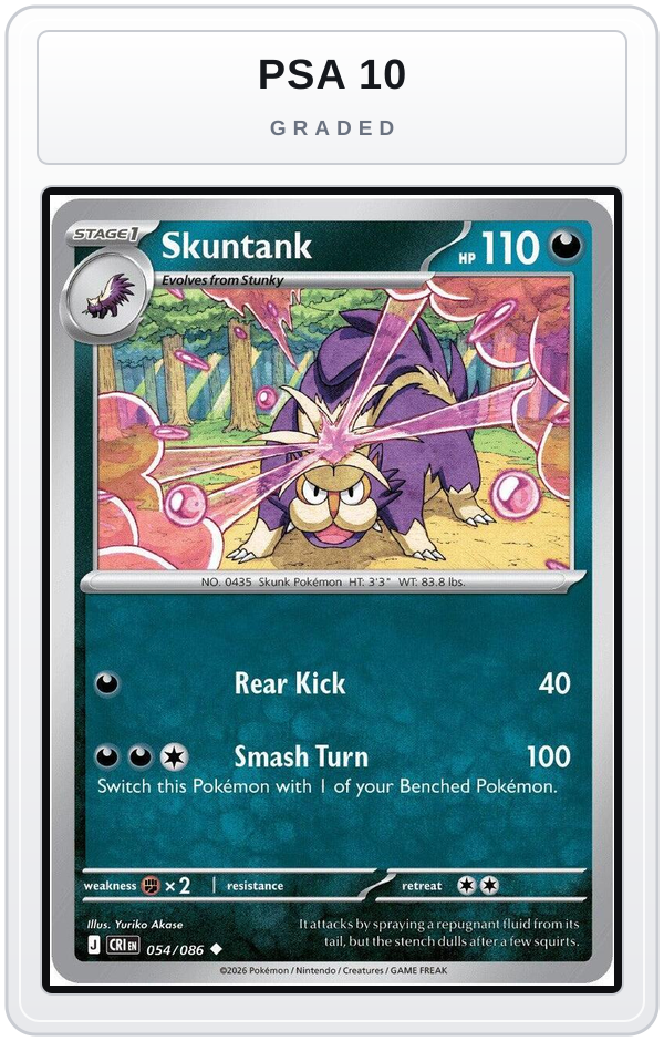 Graded - Skuntank — PSA 10 graded overlay