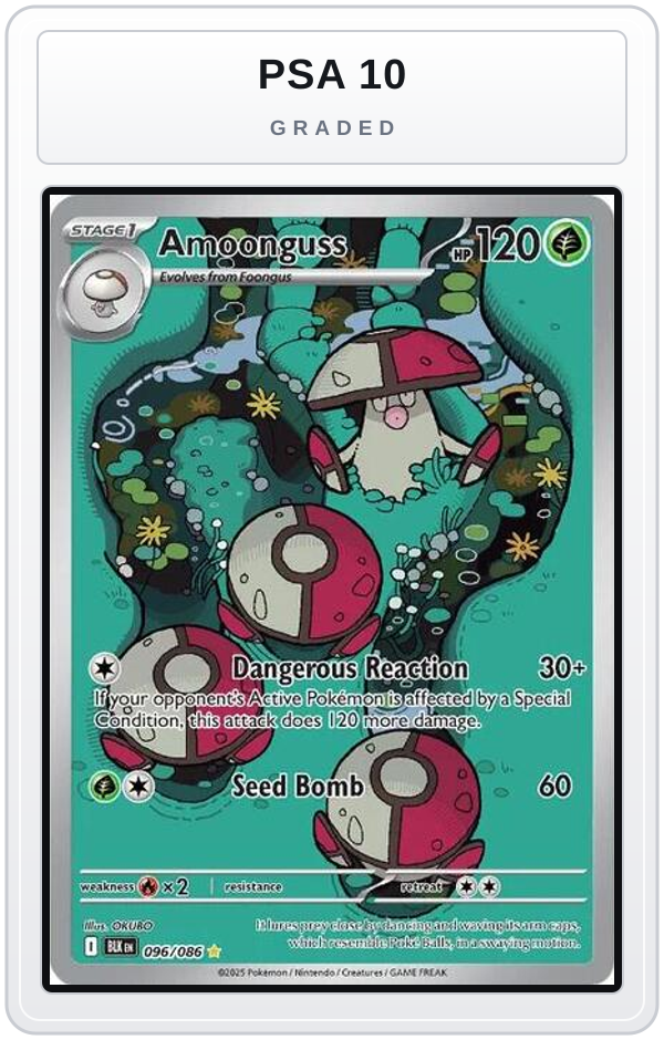 Graded - Amoonguss - 096/086 — PSA 10 graded overlay