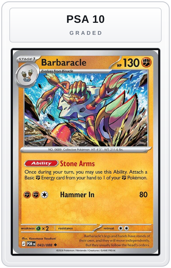 Graded - Barbaracle — PSA 10 graded overlay