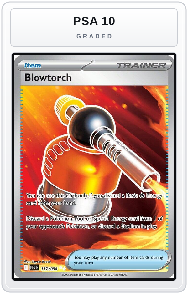 Graded - Blowtorch - 117/094 — PSA 10 graded overlay