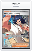 Graded - Black Belt's Training — PSA 10 graded overlay