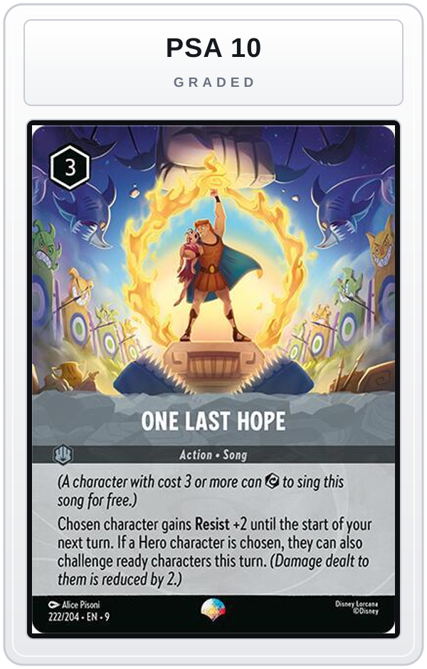 Graded - One Last Hope (Epic) — PSA 10 graded overlay