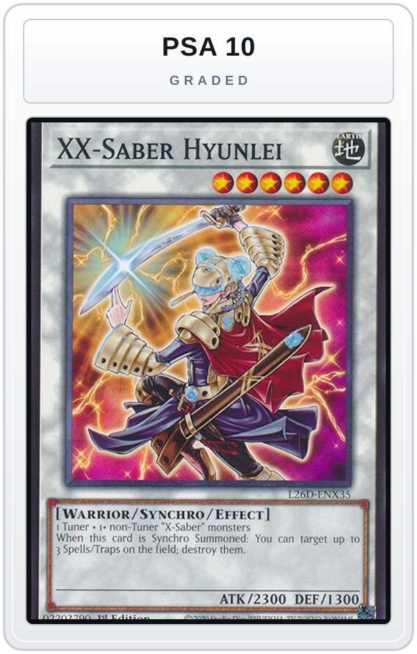 Graded - XX-Saber Hyunlei — PSA 10 graded overlay