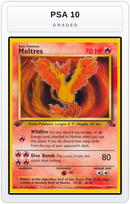 Graded - Moltres (27) — PSA 10 graded overlay