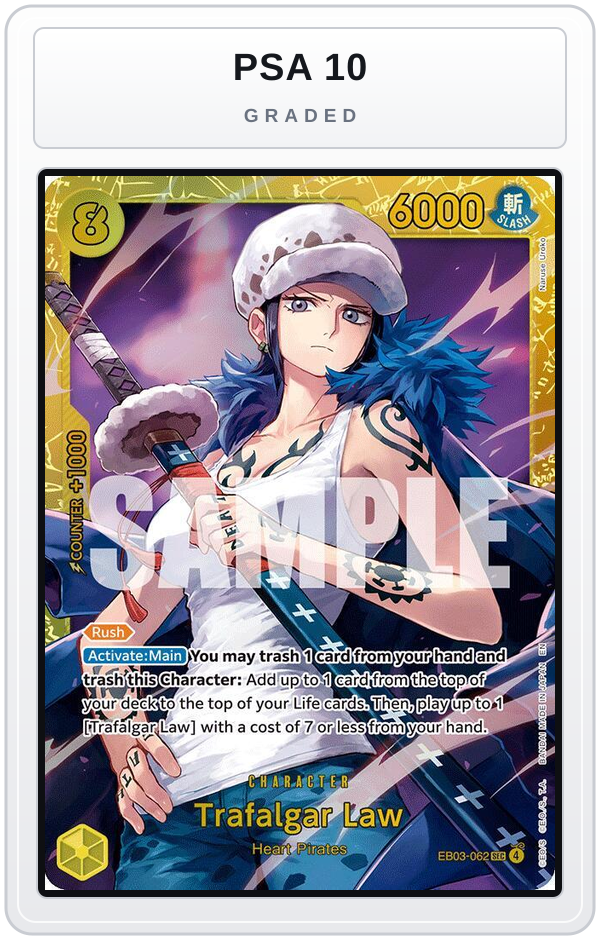 Graded - Trafalgar Law — PSA 10 graded overlay