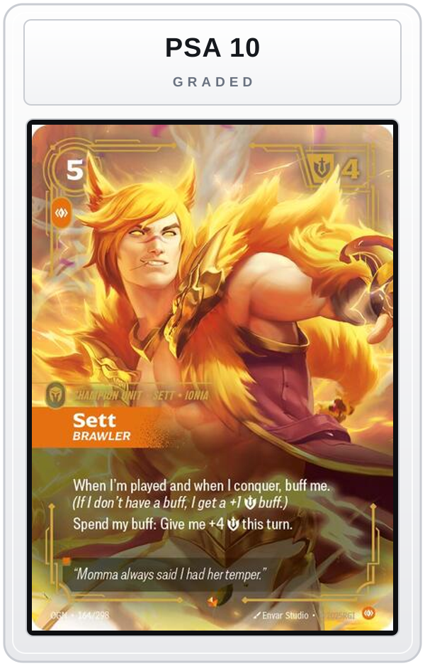 Graded - Sett - Brawler — PSA 10 graded overlay