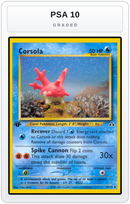Graded - Corsola — PSA 10 graded overlay