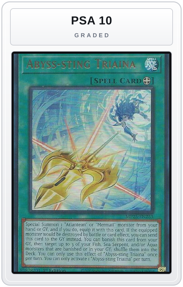 Graded - Abyss-sting Triaina — PSA 10 graded overlay
