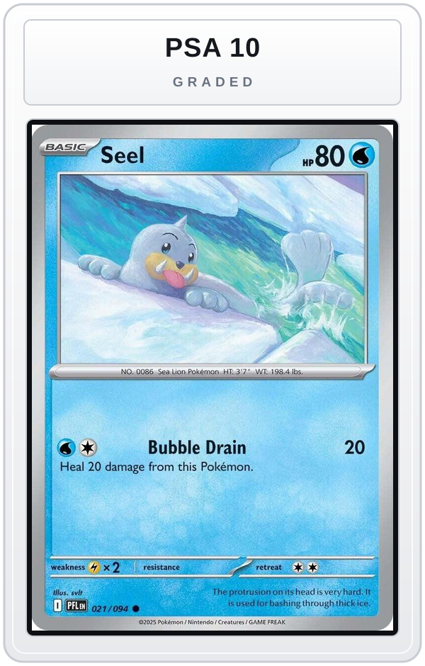 Graded - Seel — PSA 10 graded overlay