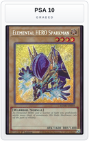 Graded - Elemental HERO Sparkman — PSA 10 graded overlay