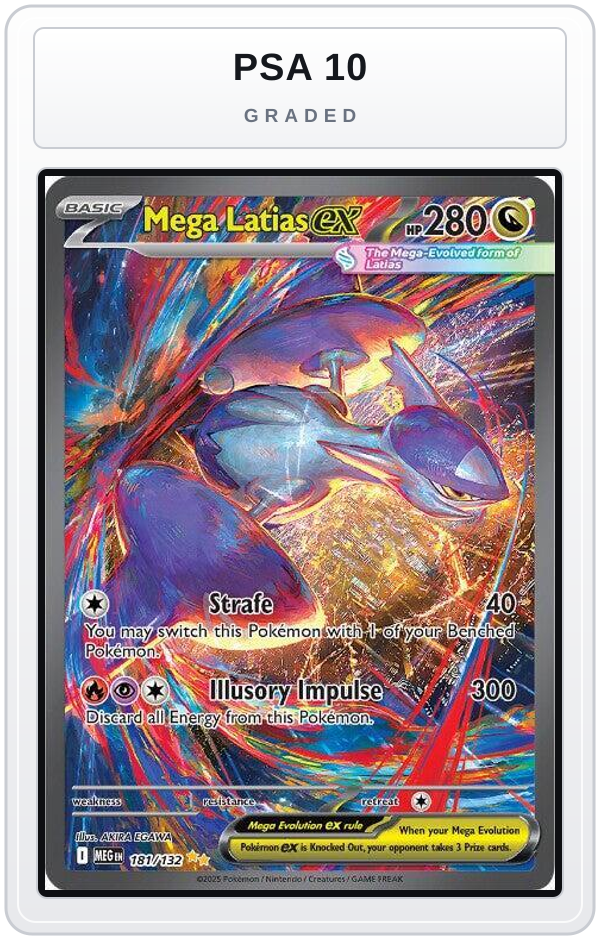Graded - Mega Latias ex - 181/132 — PSA 10 graded overlay