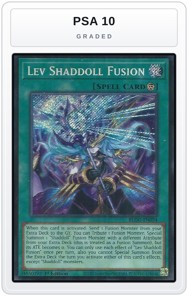 Graded - Lev Shaddoll Fusion — PSA 10 graded overlay