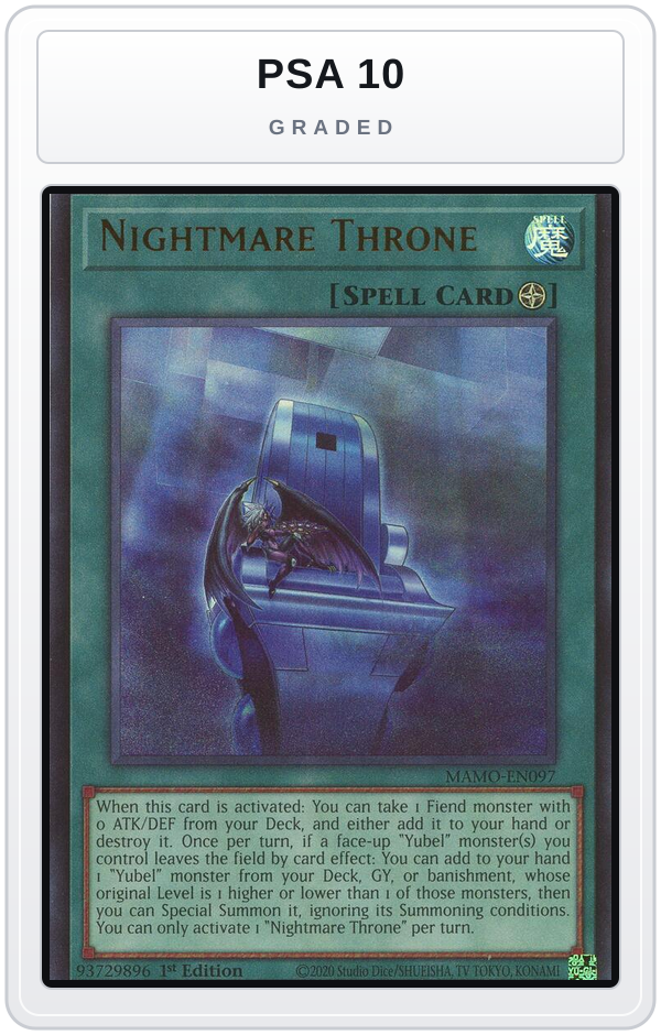 Graded - Nightmare Throne — PSA 10 graded overlay